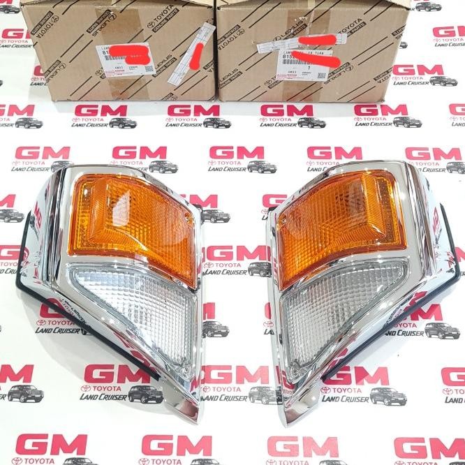 Lampu Sein Bundera Land Cruiser Lc70 1999-07 Reting Chrome Set Ori
