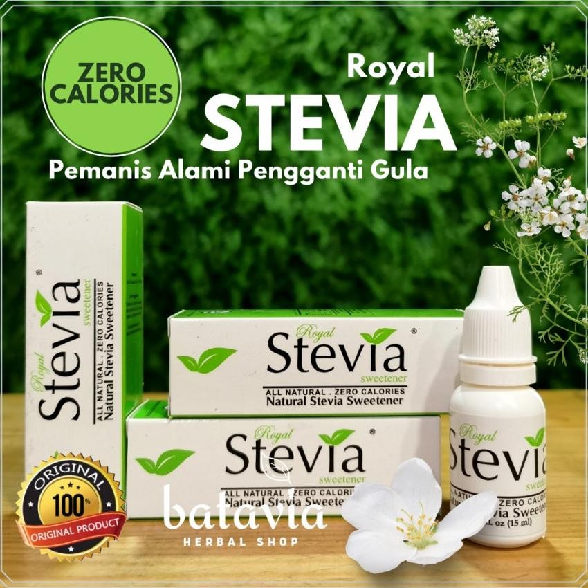 

Royal Tevia Cair Pemani Ala Natural Weetener Diabete