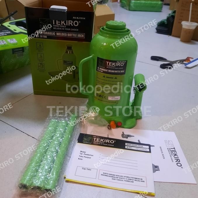 Terbaik Tekiro Dongkrak Botol 20 Ton / Dongkrak Mobil Hidraulik