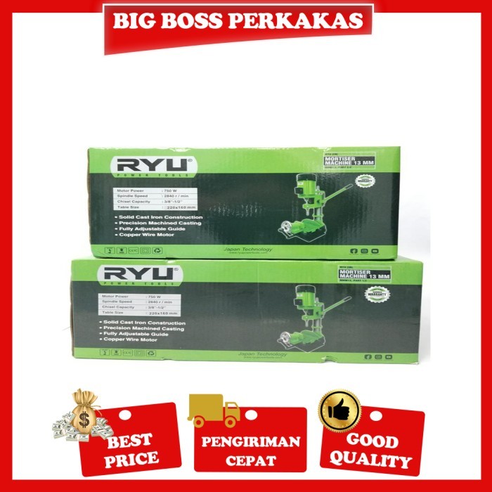 RYU RMM 13 MORTISER MACHINE MESIN BOBOK KAYU RMM13 RYU