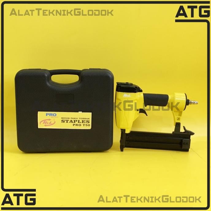 

Promo HL MESIN PAKU TEMBAK - ALAT STAPLES MESIN KOMPRESOR H&L T50 PRO COD