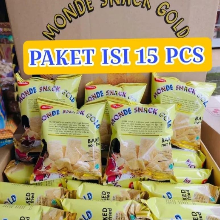 

NI06 MONDE SNACK GOLD 15 PCS TERMURAH Hemat