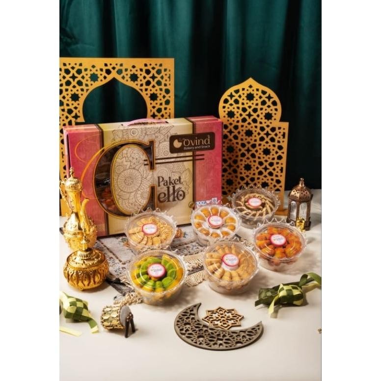 

gd-12 Paket Kue kering Lebaran ( 1 Paket isi 6 Toples ) - Hampers Bingkisan Kue Idul Fitri - Bingkisan THR - Bellarosa - Binbon - Ovina - Pelangi rasa Terlaris