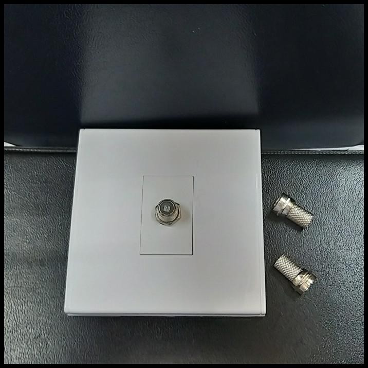 Faseplate Soket Outlet Stop Kontak Panel Tv Kabel