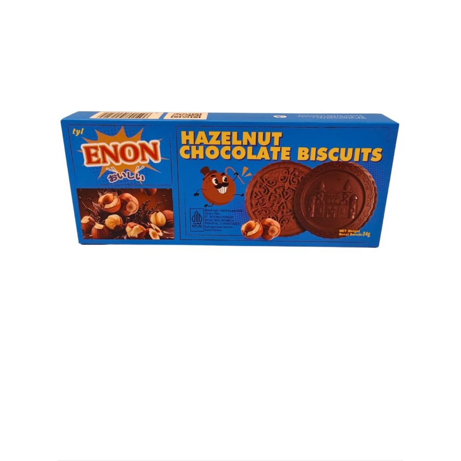 

ENON HAZELNUT CHOCOLATE BISCUITS KTK 84 GR 8997241922524