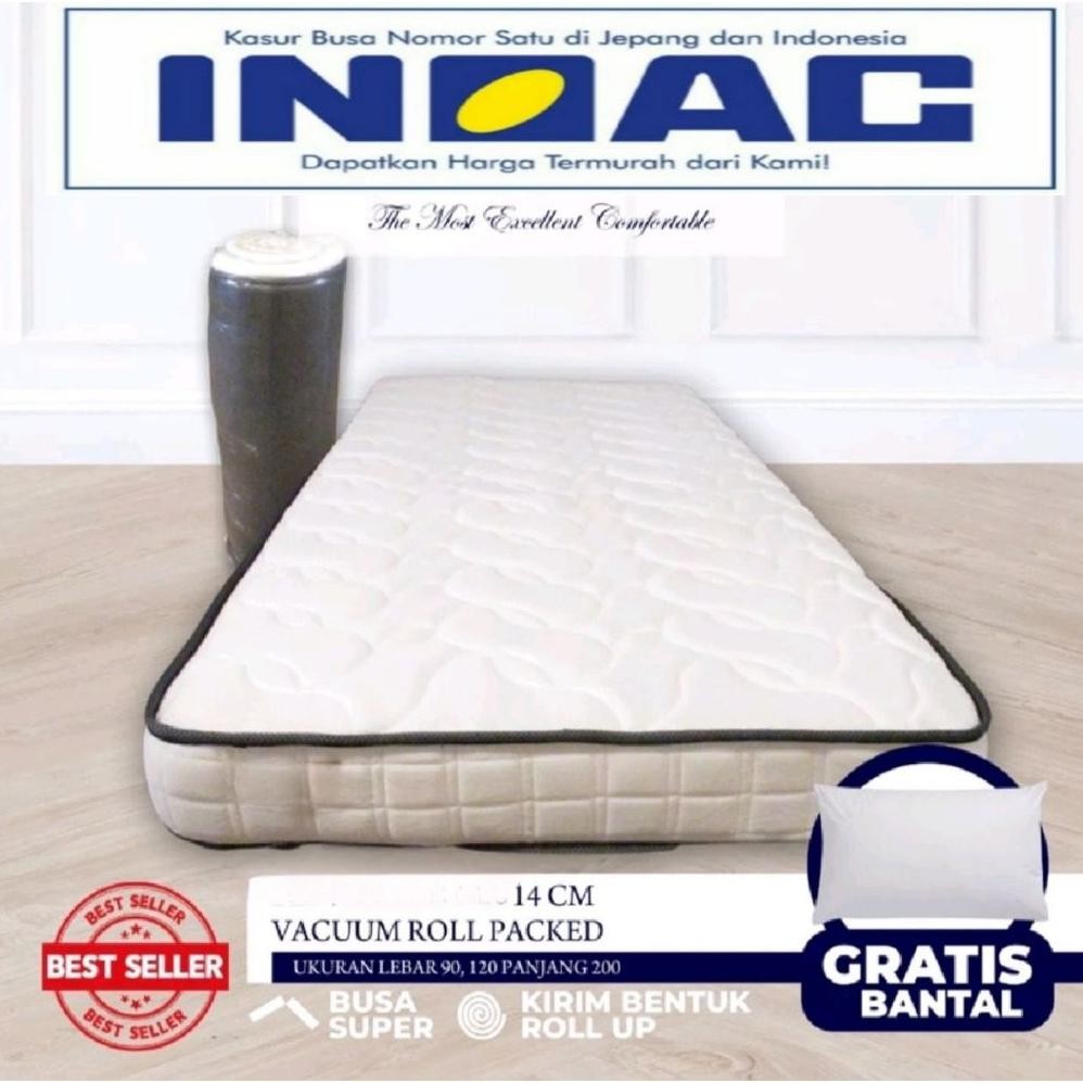 Kasur Busa INOAC BERGARANSI Tebal 14CM / 20CM / Matras In Box / KASUR INOAC ROLL UP / Garansi Anti K