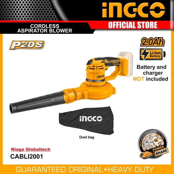 INGCO CABLI2001 BLOWER CORDLESS 20V ASPIRATOR INGCO