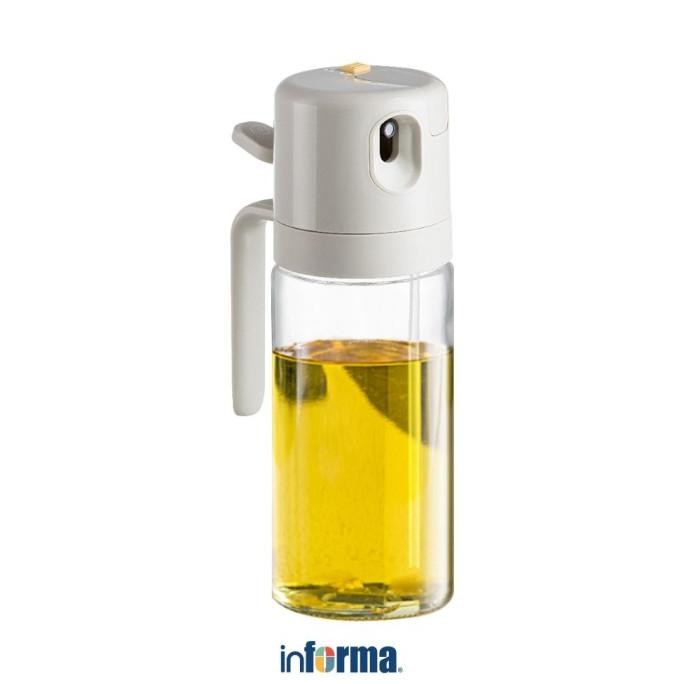 Informa Pau Botol Minyak - Putih Oil Bottle Spray Wadah Minyak Perlengkapan Dapur