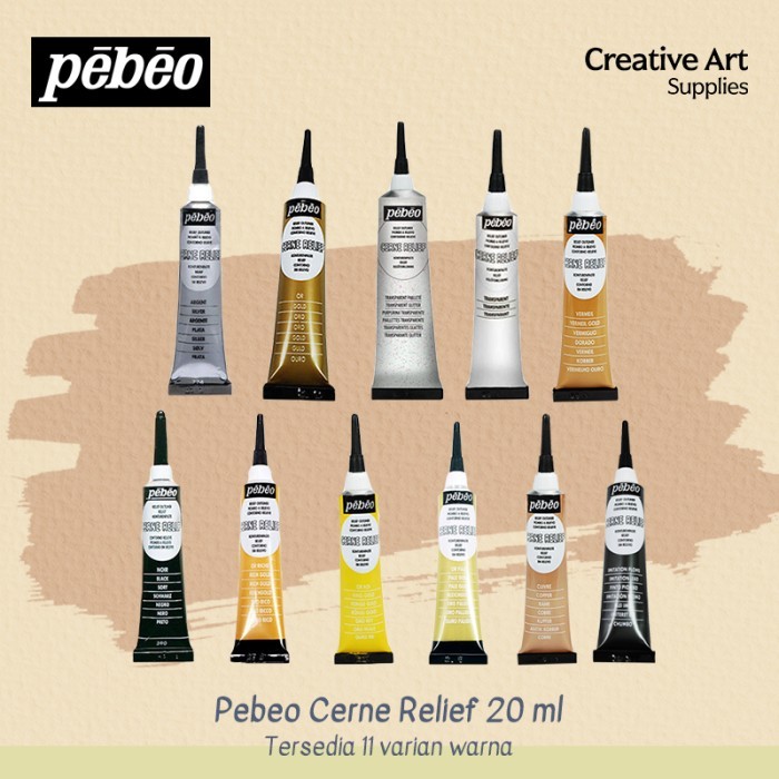

TERBARU Pebeo Cerne Relief 20ml Glossy outlines and Embossed details Surfaces PROMO!