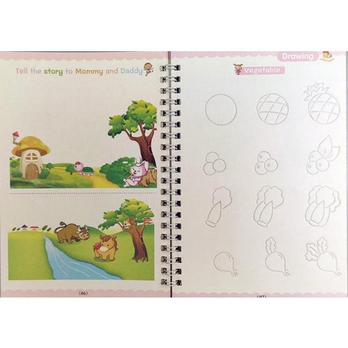 

TERLARIS 1PAKET BUKU AJAIB MAINAN EDUKASI UNTUK ANAK BELAJAR MENULIS (BUKU MAINAN) PEN STATIONERY