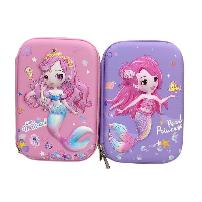 

BEST SELLER KOTAK PENSIL TEMPAT PENSIL LITTLE MERMAID 3D TIMBUL 6D HARDTOP MERMAID TIMBUL KADO ULTAH