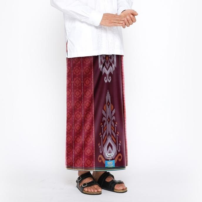 Spesial Sarung Bhs Classic Gold Motif C45 Dka Merah Hati 01