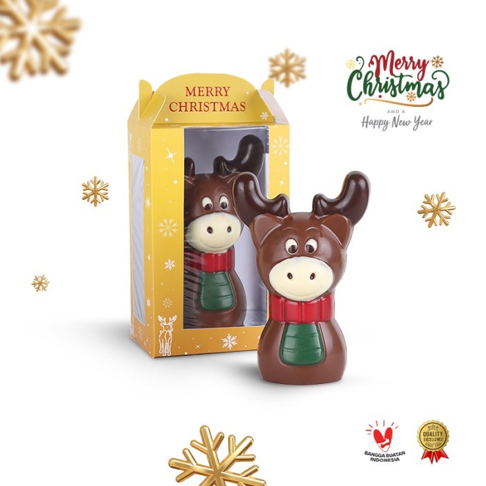 

Ready Chocolate Monggo Chocolate Deer 120gr Hadiah Cokelat Natal