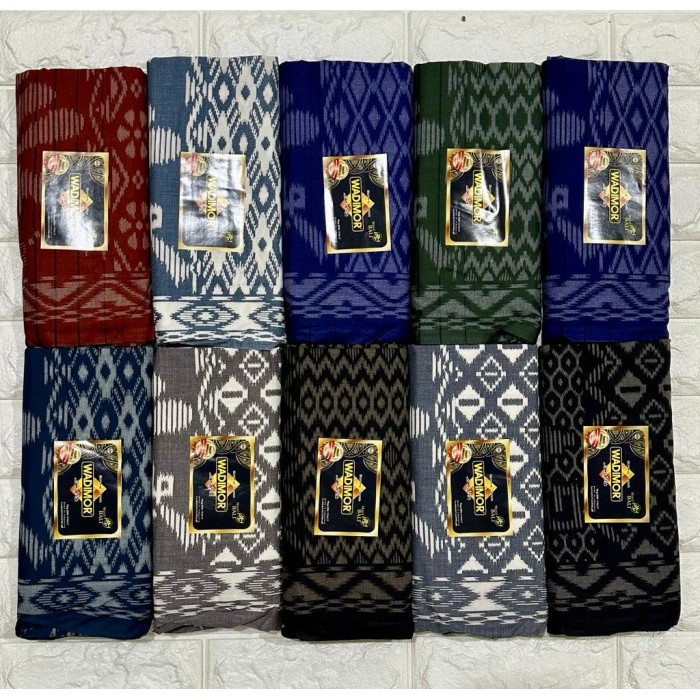 Grosir 10 Pcs Sarung Wadimor Motif Bali Botolan