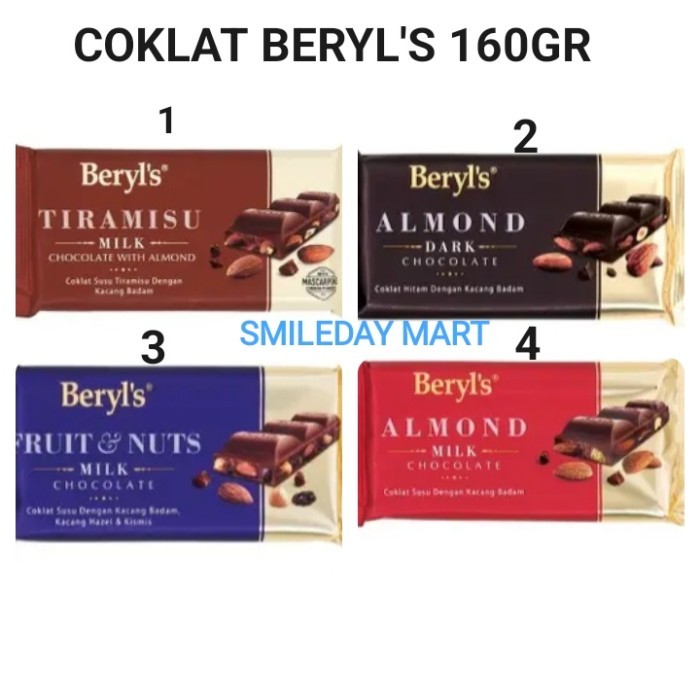 

Ready IMPORT Beryl's Chocolate 160Gr Coklat Beryls160 Gram Halal
