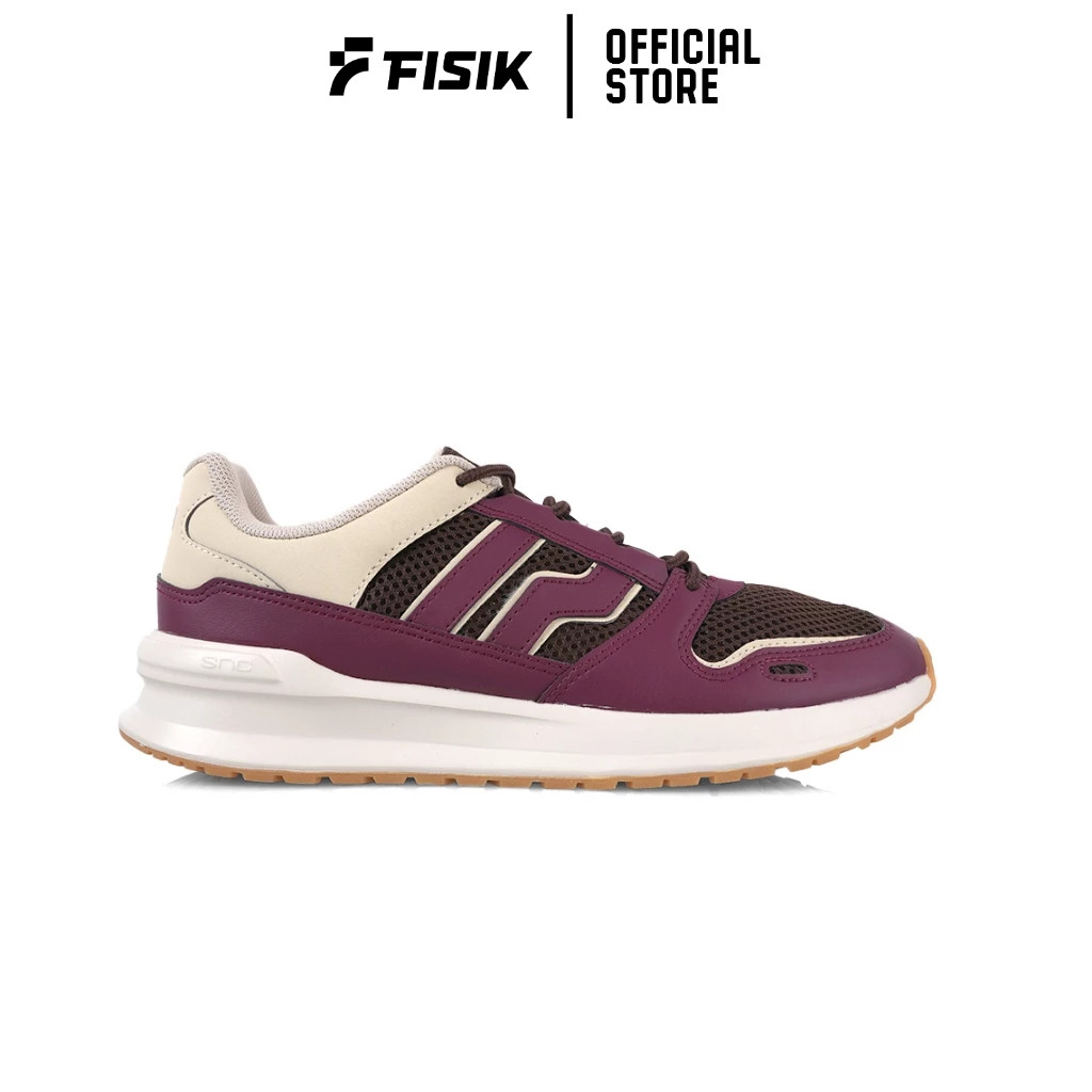 PIERO SEPATU SNEAKERS PRIA JOGGER 24-BURGUNDY OLD WHITE GUM PIE1000379