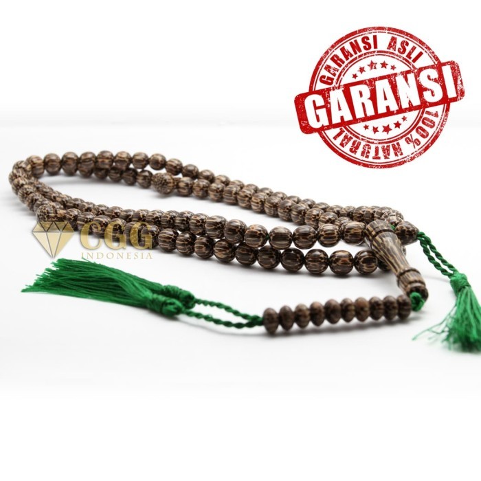 Tasbih Kayu Asli Liwung Macan Lawu Hitam Original