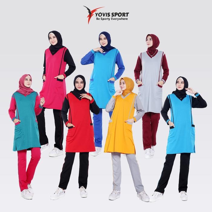 Setelan Tunik Wanita Yovis Sport