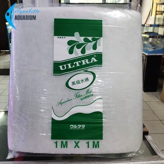 TERBAIK Kapas Ultra Hijau 1x1 Meter Busa Media Filter Aquarium Dan Kolam ikan