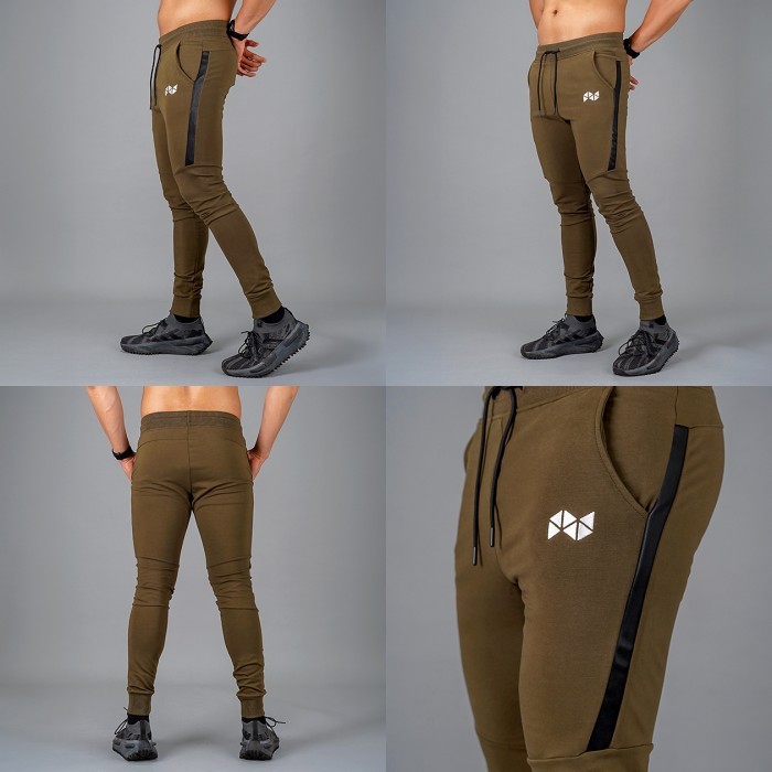 Terbaru Neveres Leather Stripe Jogger Best Seller