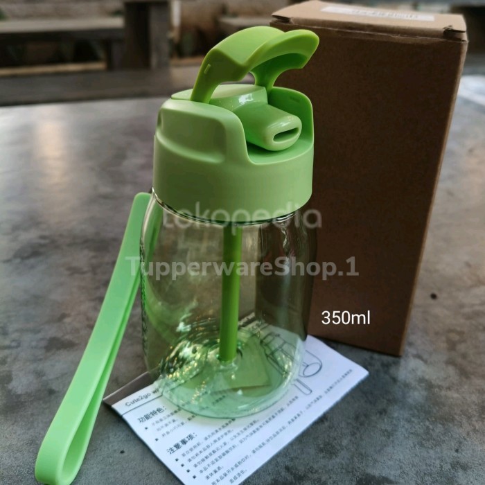 DOVASOID TUPPERWARE H2GO STRAW 350ML MINI ECO BOTOL LIMITED KODE 1022