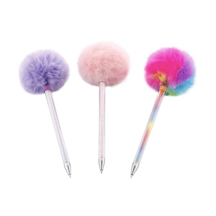 

TERPERCAYA FUR FURRY PEN BULU CUTE LUCU STATIONERY SOUVENIR ANAK2 PULPEN FLUFFY KODE 592