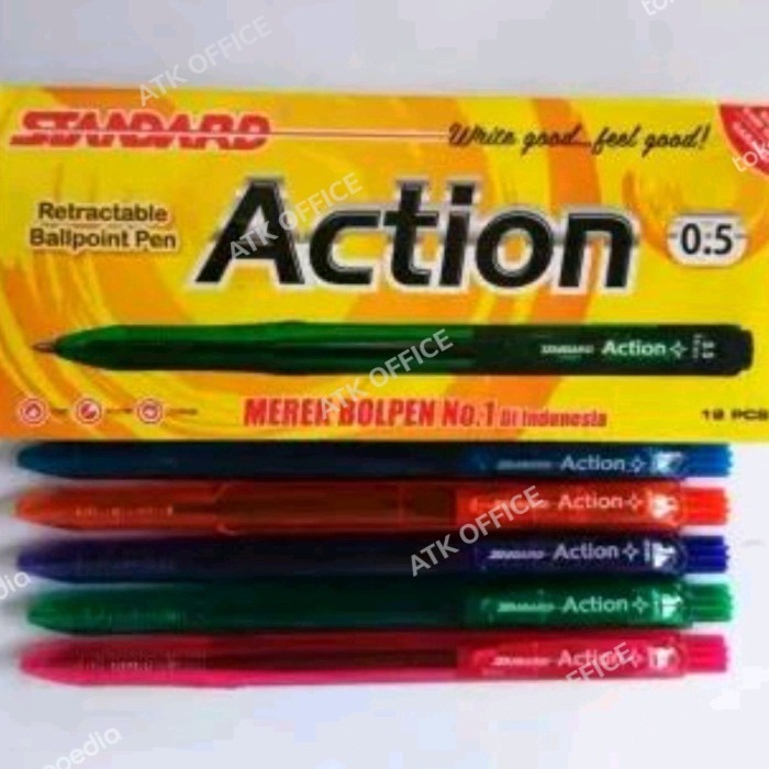 

TERBATAS PULPEN STANDART ACTION 0,5 (LUSIN 12PCS) KODE 507