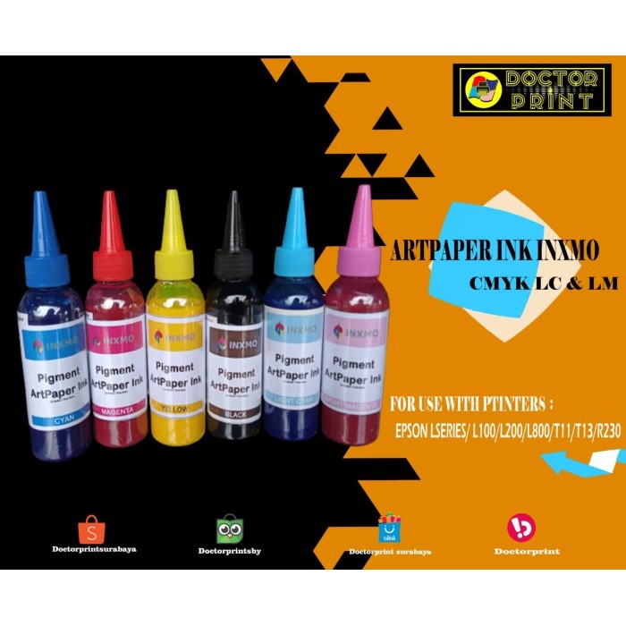 

BOOM SALE TINTA ARTPAPER EPSON INXMO INK CMYK KODE 637