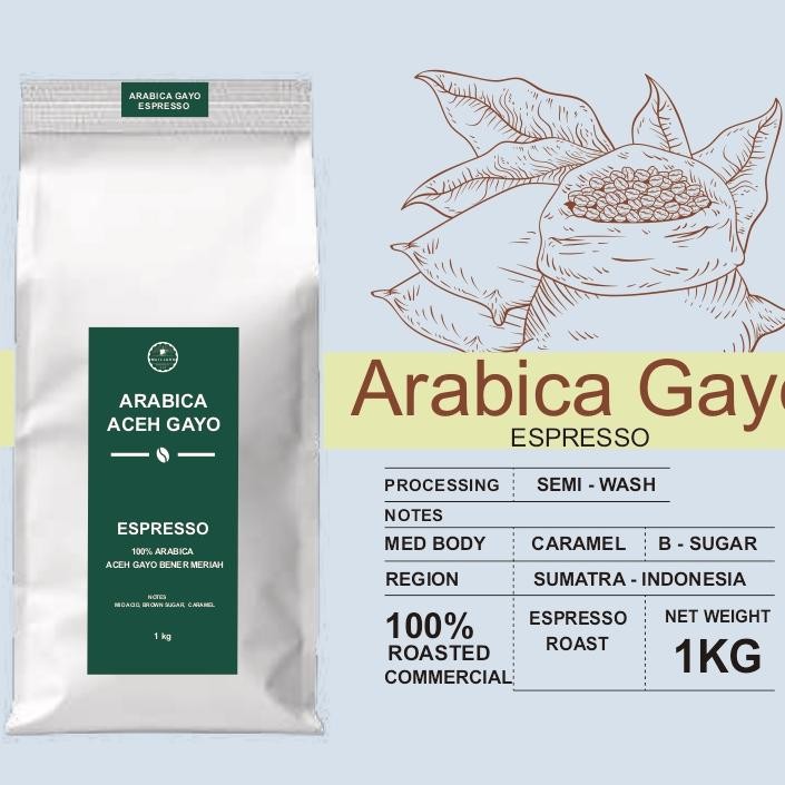 

Opi Arabica Aceh Gayo Roated Commercial 1G Epreo