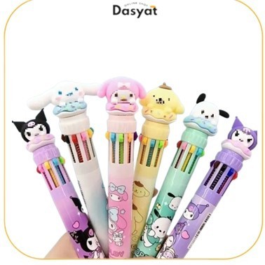 

FREE ONGKIR DOS PENA MEKANIK KARAKTER KARTUN PULPEN 10 WARNA 3D DOLL BOLPEN GEL TINTA DONAT ALAT