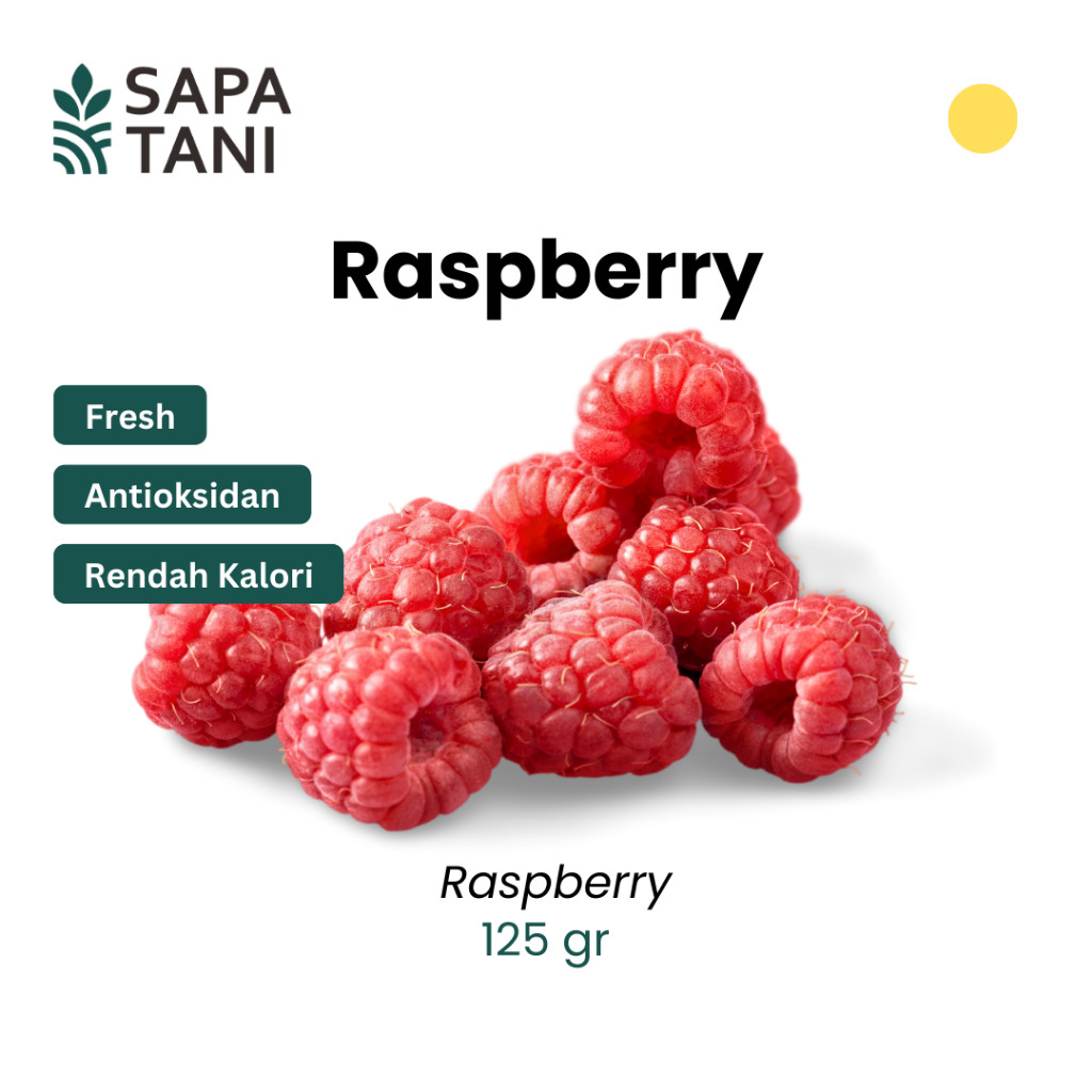 

Sapatani Raspberry 125gr Buah Segar Manis Alami Kaya Antioksidan & Vitamin C