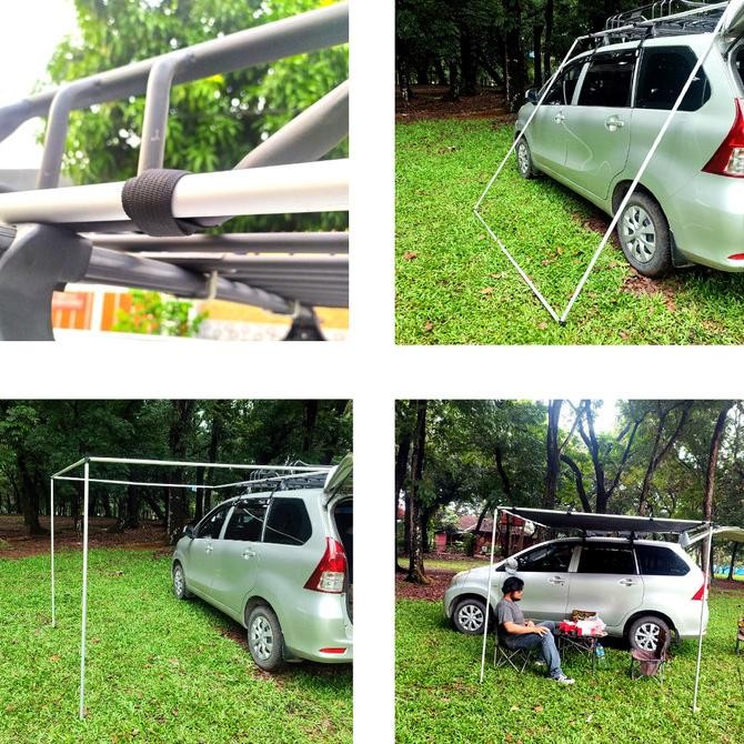Tenda Mobil Side Awning Car Tent Portable Camping Super Universal F67A