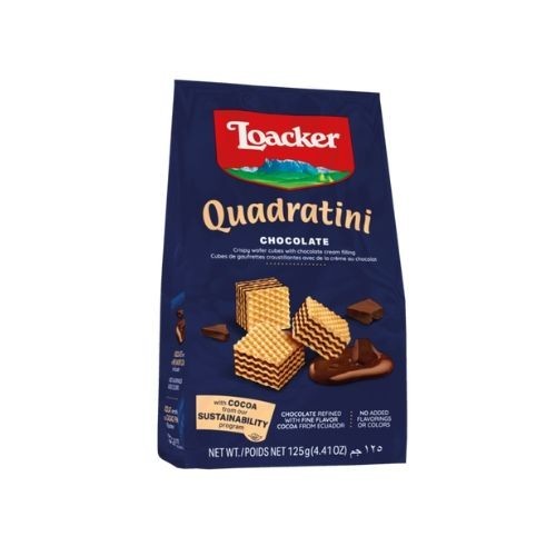 

Loacker Quadratini Chocolate 125Gr/Bag