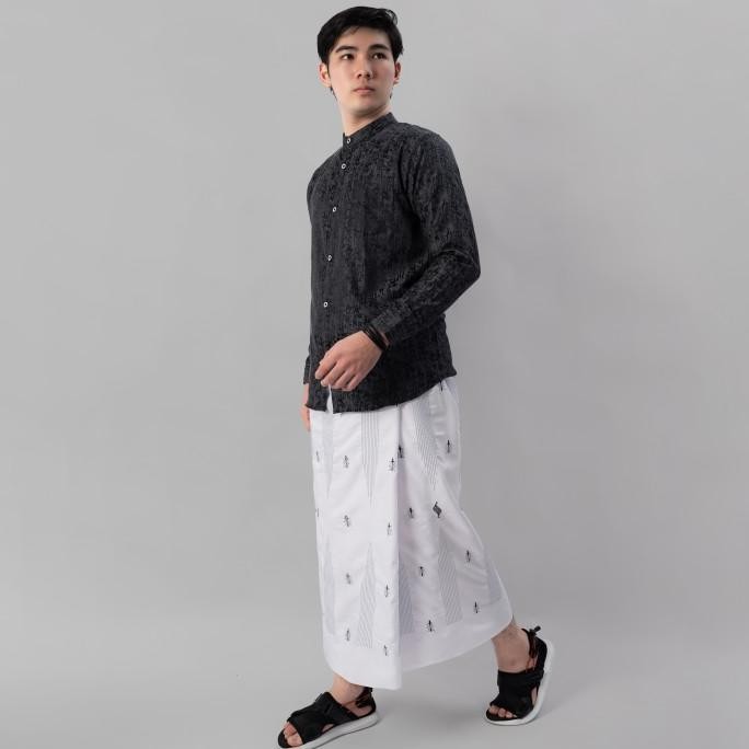 Terjangkau Katsae - Sarung Bordir Ammar Bordir 100% Timbul Sarung Dewasa Putih