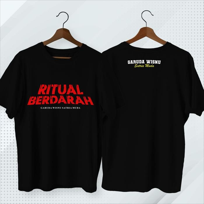 Kaos Ritual Berdarah Fans Garuda Wisnu Satria Muda Anak & Dewasa Warna Hitam Fashion