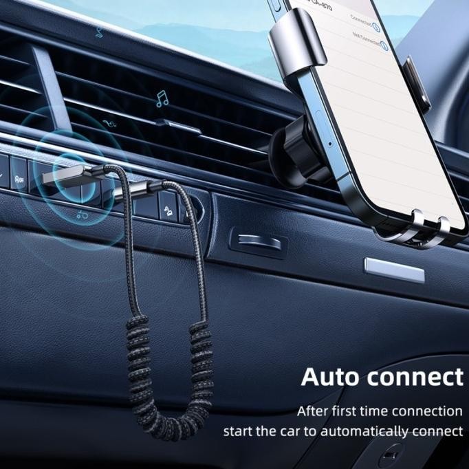 Ugreen Car Bluetooth Receiver Bt5.3 Aux 3.5Mm With Mic Speaker Mobil Original Dan Terpercaya