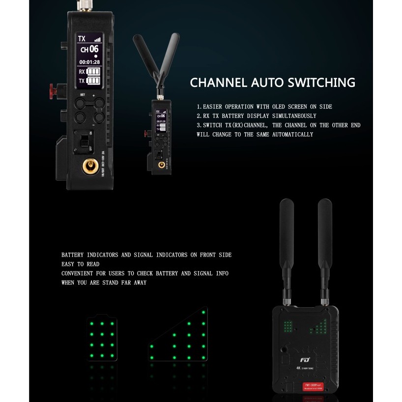 Dijual Feidu FWT-300 Pro+ 4K wireless HDMI 300m - FWT 300 Pro Plus Type Baru