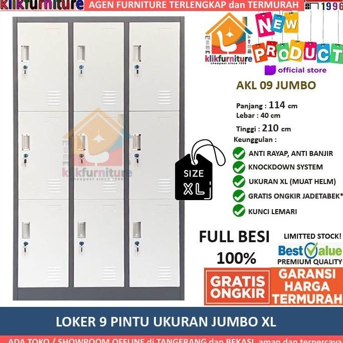 

Promo Loker Besi Besar 9 Pintu Muat Helm Full Face Akl 09 Jumbo