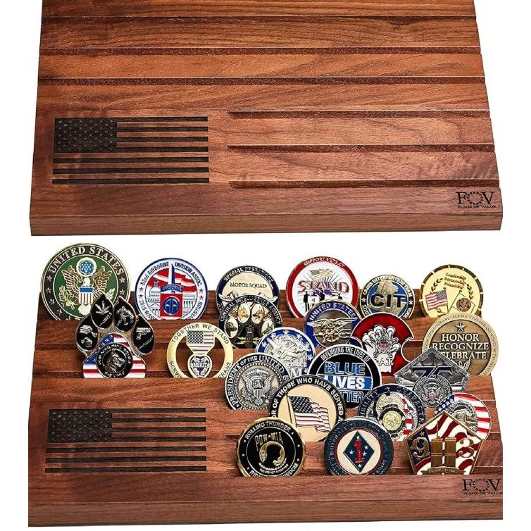 

Murah Wooden Desktop Challenge Coin Holder