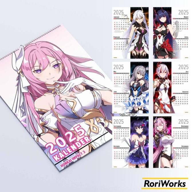 

Murah Kalender Dinding 2025 - Honkai Impact 3Rd