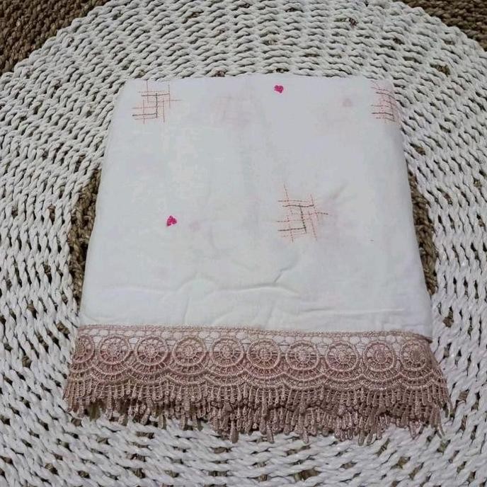 Terjangkau [New Arrival] Mukena Terusan Rayon Bordir Motif Rania Nyaman Panjang Mukena Rayon Bunga