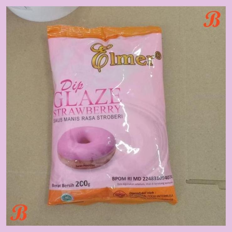

| VRB | PROMO DIP GLAZE ELMER RASA STRAWBERRY 200G