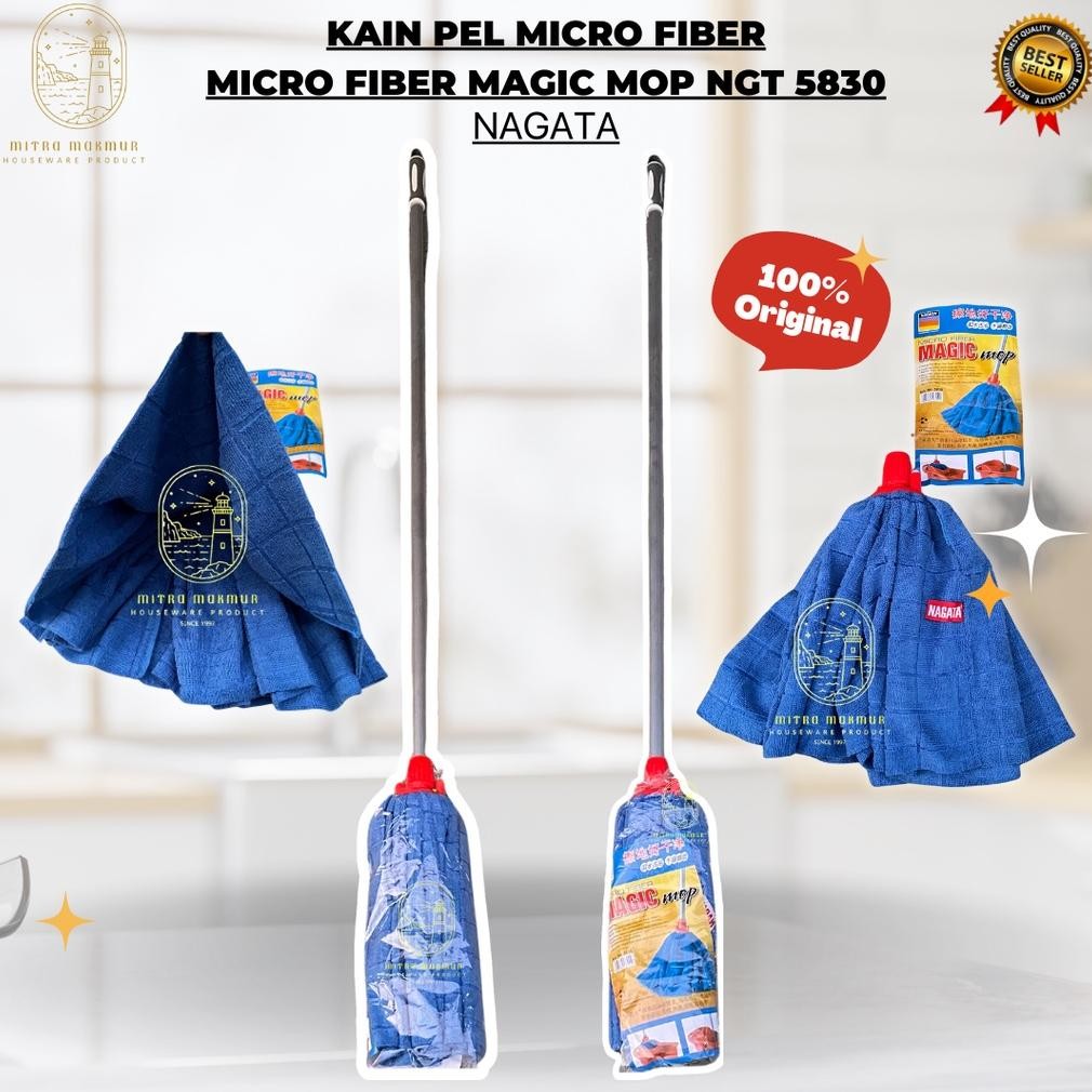 Promo Kain Pel cro Fiber Nagata 5830 / Magic Mop / Alat Pel / Mop Floor Nagata