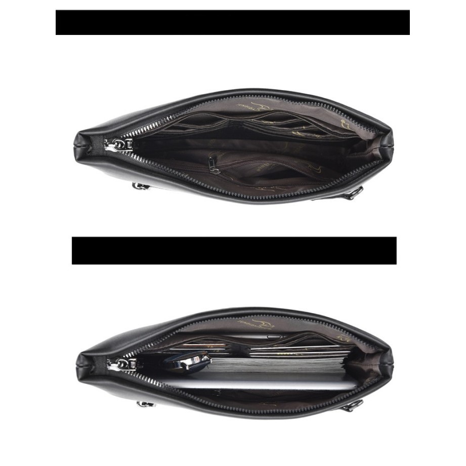 BC10 Business Clutch PU Leather Osaka Tas Tangan Handbag Pria Wanita