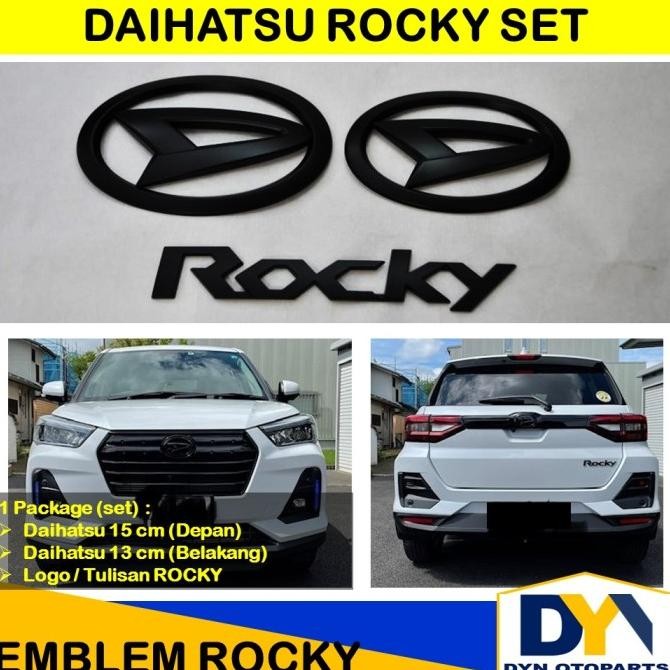 DYN120- DAIHATSU ROCKY SET Logo Emblem Mobil DAIHATSU 15cm 13cm