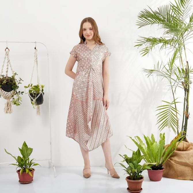 Nayara Dress Batik Alicia / Batik Viscose / Batik Viscose Wanita LJ