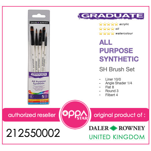 

Kuas Lukis Set High Quality Daler Rowney Graduate Brush SH 212550002