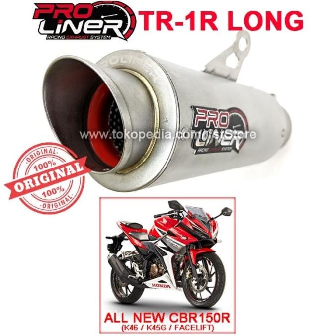 Spesial Proliner Tr1 Long All New Cbr150R Facelift K46 Cbr K45G Knalpot Racing