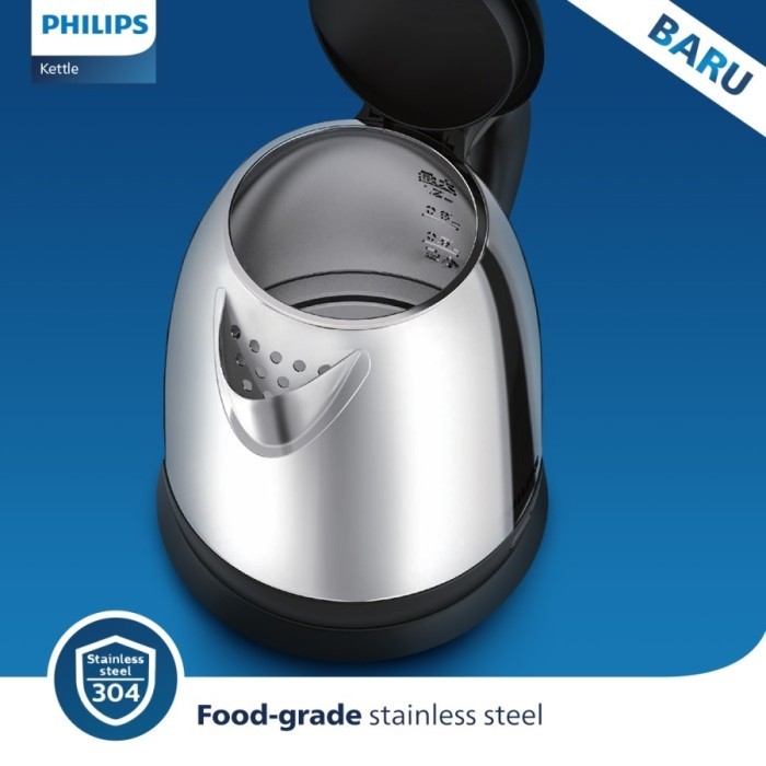 Philips Kettle Teko Listrik Stainless Silver 1.5 Liter