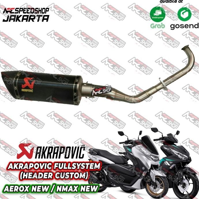 Diskon Knalpot Akrapovic Aerox New Fullsystem Ori Slovenia (Header Custome)